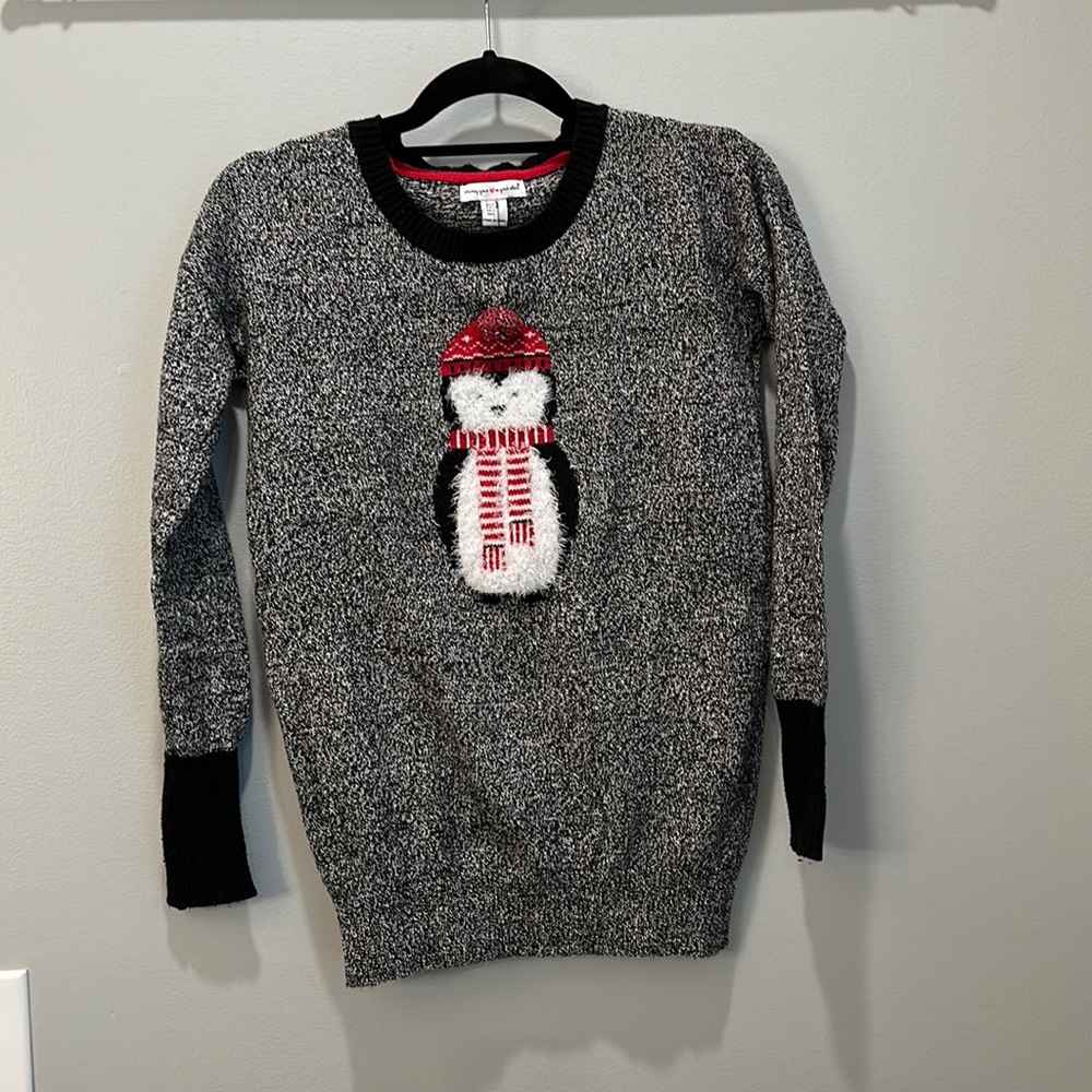 Fun Winter Christmas Sweater Penguin size S